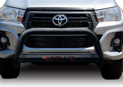 MAXE Hilux GD6 Nudge Bar Black Stainless Steel .